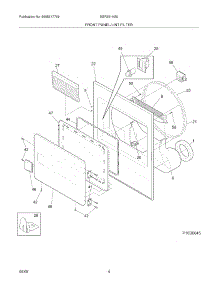 05 - Front Panel / Lint Filter parts for White Westinghouse Dryer SGR351HS0 from AppliancePartsPros.com