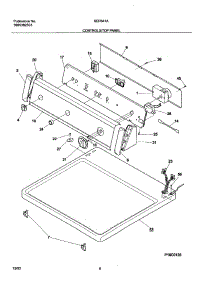 07 - Controls / Top Panel parts for White Westinghouse Dryer SER341AS2 from AppliancePartsPros.com