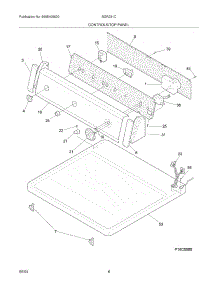 07 - Controls / Top Panel parts for White Westinghouse Dryer SGR231CQ0 from AppliancePartsPros.com