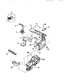05 - Gas Valve parts for Frigidaire Dryer GDD15A1W5 from AppliancePartsPros.com