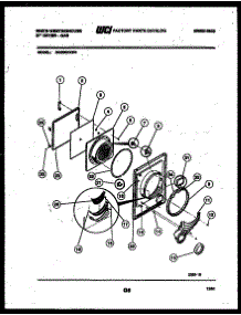 03 - Door Parts parts for Frigidaire Dryer DG600KXW4 from AppliancePartsPros.com