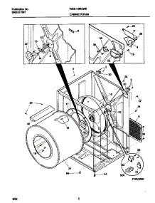02 - P16v0035 Dry Cab,Heater parts for Frigidaire Dryer WDE116REW0 from AppliancePartsPros.com