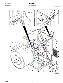 02 - P16v0035 Dry Cab,Heater parts for Frigidaire Dryer WDE336RED1 from AppliancePartsPros.com