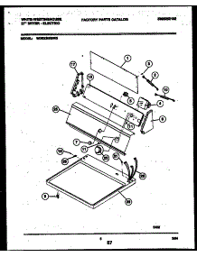 04 - Console And Control Parts parts for Frigidaire Dryer WDE336RBD0 from AppliancePartsPros.com