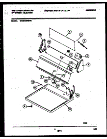 04 - Console And Control Parts parts for Frigidaire Dryer WDE216RBD0 from AppliancePartsPros.com