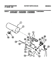 06 - Ignitor parts for Frigidaire Dryer WDG216RBW1 from AppliancePartsPros.com
