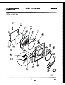 03 - Door Parts parts for Frigidaire Dryer WDG547PBS0 from AppliancePartsPros.com