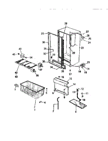 03 - Cabinet parts for Frigidaire Freezer FU169JRW1 from AppliancePartsPros.com