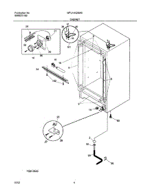 05 - Cabinet System parts for White Westinghouse Freezer WFU14K2BW0 from AppliancePartsPros.com
