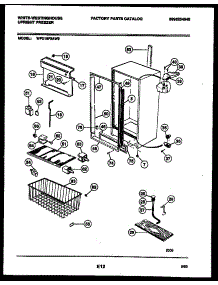 03 - Cabinet Parts parts for Frigidaire Freezer WFU16F5AW0 from AppliancePartsPros.com