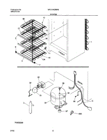 07 - System parts for White Westinghouse Freezer WFU14K2BW0 from AppliancePartsPros.com