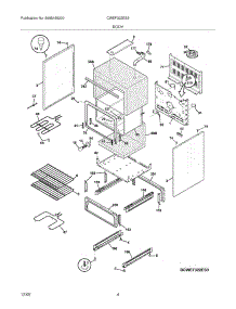 05 - Body parts for White Westinghouse Range CWEF322ES3 from AppliancePartsPros.com