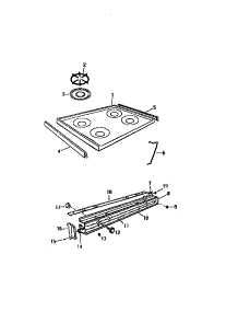 07 - Top, Gas Control Panel parts for Frigidaire Range GC932EXW7 from AppliancePartsPros.com