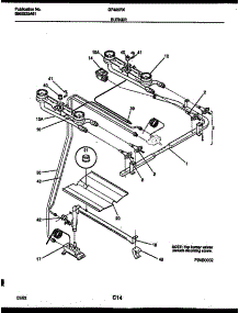 03 - Burner, Manifold And Gas Control parts for Frigidaire Range GF420RXD2 from AppliancePartsPros.com