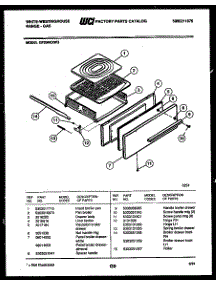 03 - Broiler Drawer Parts parts for Frigidaire Range GF204KXW3 from AppliancePartsPros.com