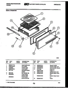 03 - Broiler Drawer Parts parts for Frigidaire Range GF300KXW2 from AppliancePartsPros.com
