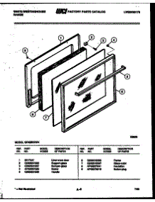 06 - Door Parts parts for Frigidaire Range GF420HXW4 from AppliancePartsPros.com