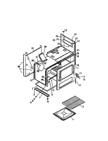 05 - Body, Side Panels parts for Frigidaire Range GF420HXW3 from AppliancePartsPros.com