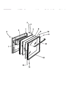 07 - Door parts for Frigidaire Range GF470HXP0 from AppliancePartsPros.com