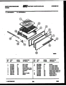 03 - Door Parts parts for Frigidaire Range GF620HXW3 from AppliancePartsPros.com
