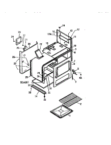 05 - Oven And Body parts for Frigidaire Range GF521HXF0 from AppliancePartsPros.com