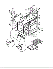 05 - Body parts for Frigidaire Range GF710HXV2 from AppliancePartsPros.com