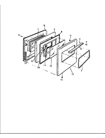 06 - Door, Gf710h parts for Frigidaire Range GF710HXV2 from AppliancePartsPros.com
