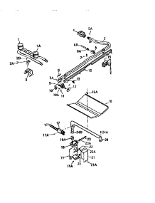 04 - Burner Assembly parts for Frigidaire Range GF830HXH3 from AppliancePartsPros.com