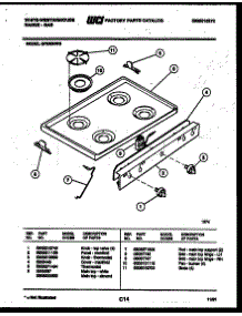 03 - Cooktop Parts parts for Frigidaire Range GF830NW3 from AppliancePartsPros.com