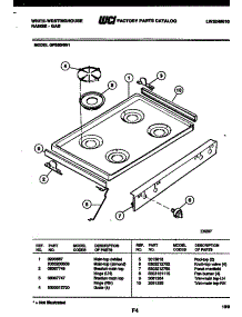 03 - Cooktop Parts parts for Frigidaire Range GF950NW1 from AppliancePartsPros.com