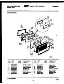 04 - Door Parts parts for Frigidaire Range GF950NW1 from AppliancePartsPros.com