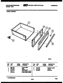 07 - Drawer Parts parts for Frigidaire Range GF950ND1 from AppliancePartsPros.com