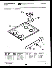 03 - Cooktop Parts parts for Frigidaire Range GF830HXW6 from AppliancePartsPros.com
