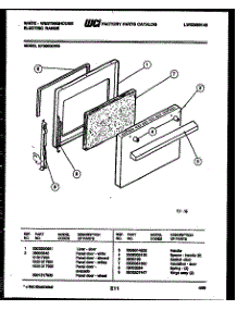 04 - Door Parts parts for Frigidaire Range KF300GDH5 from AppliancePartsPros.com