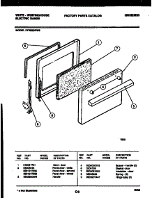 04 - Door Parts parts for Frigidaire Range KF300GDD6 from AppliancePartsPros.com