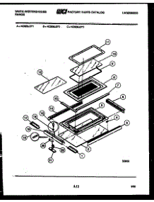 09 - Top Door Parts parts for Frigidaire Range KC935JW3 from AppliancePartsPros.com