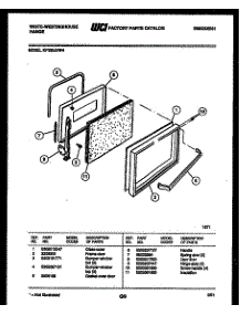 04 - Door Parts parts for Frigidaire Range KF320JDD4 from AppliancePartsPros.com