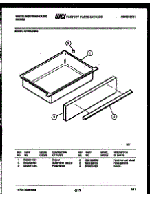 07 - Drawer Parts parts for Frigidaire Range KF320JDD4 from AppliancePartsPros.com