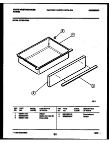 07 - Drawer Parts parts for Frigidaire Range KF330JDD5 from AppliancePartsPros.com