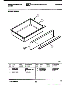 07 - Drawer Parts parts for Frigidaire Range KF400GDD6 from AppliancePartsPros.com