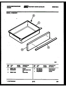 05 - Drawer Parts parts for Frigidaire Range KF420GDH7 from AppliancePartsPros.com