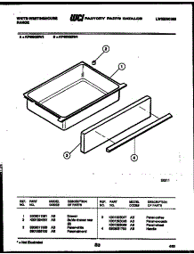 07 - Drawer Parts parts for Frigidaire Range KF400GDV4 from AppliancePartsPros.com