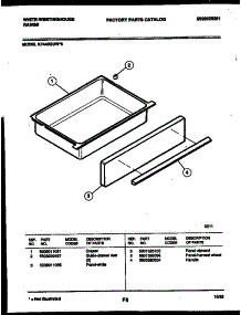 07 - Drawer Parts parts for Frigidaire Range KF440GDD6 from AppliancePartsPros.com
