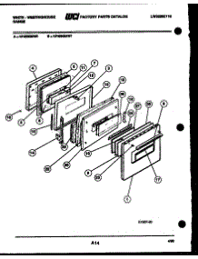 04 - Door Parts parts for Frigidaire Range KF460GDH7 from AppliancePartsPros.com