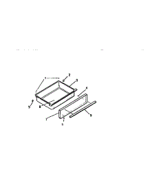 06 - Drawer parts for Frigidaire Range KS220GDW1 from AppliancePartsPros.com