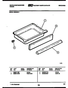 06 - Drawer Parts parts for Frigidaire Range KS540NKW1 from AppliancePartsPros.com