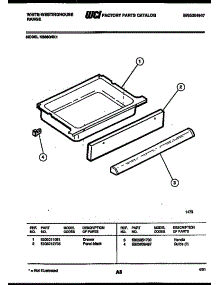 06 - Drawer Parts parts for Frigidaire Range KS860NKW1 from AppliancePartsPros.com