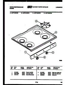 03 - Door Parts parts for Frigidaire Range PGF201HXW0 from AppliancePartsPros.com