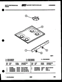 03 - Cooktop Parts parts for Frigidaire Range PGF470HXW3 from AppliancePartsPros.com