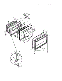 03 - Door parts for Frigidaire Range KS860GDD1 from AppliancePartsPros.com